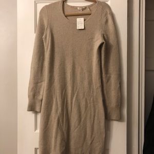 Long sleeve cashmere dress
